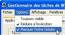 Barre de menu